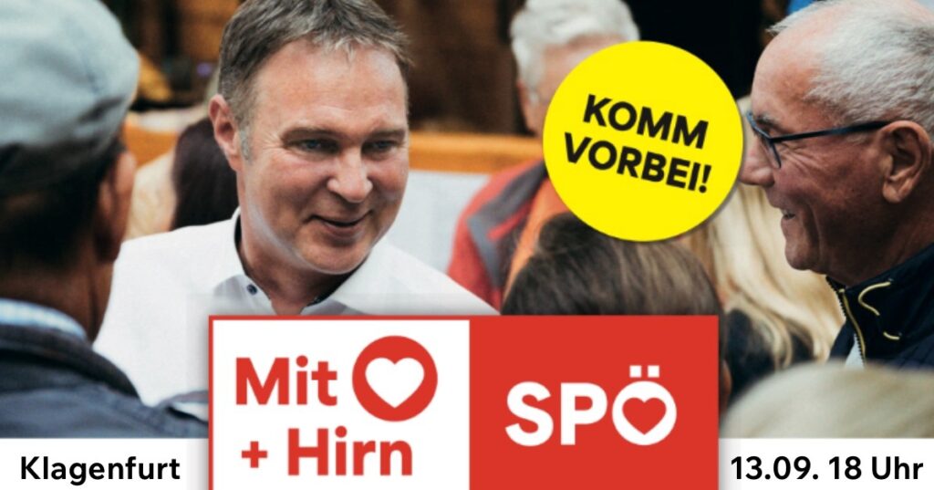 Andi Babler in Klagenfurt - Komm vorbei!